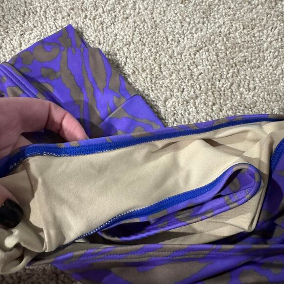 Victoria's Secret Animal Print Bikini Swim Bottoms Women's Size Medium Purple - Picture 6 of 8